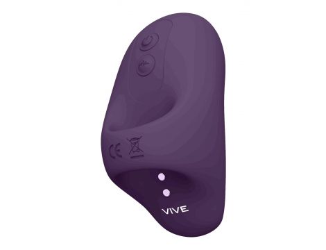 Stymulator łechtaczki Vive Hana fioletowy silikonowy USB 5cm - 12