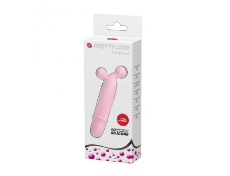 Mini wibrator silikonowy Pretty Love Goddard różowy wodoodporny - 7