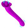 Wibrator z lizaniem Pretty Love Faust fioletowy silikonowy USB - 3