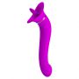 Wibrator z lizaniem Pretty Love Faust fioletowy silikonowy USB - 4
