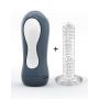 Masturbator silikonowy kropkowany Sexpresso Dorcel 20 cm wodoodporny - 3