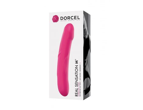 Dildo realistyczne silikonowe Dorcel Real Sensation M magenta 22,5 cm