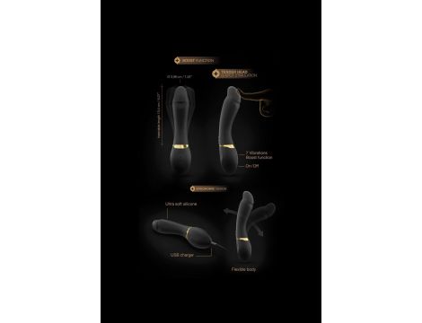 Wibrator punktu G Tender Spot Dorcel czarny 20 cm USB - 7