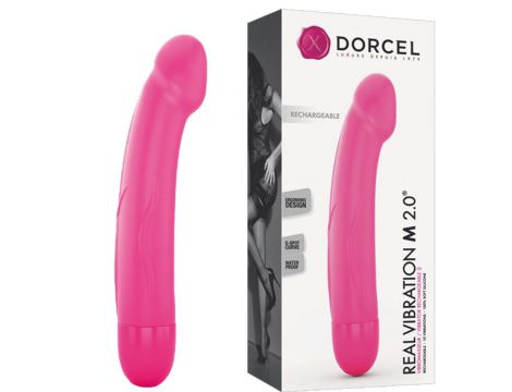 Wibrator realistyczny Dorcel M magenta silikonowy 18 cm USB