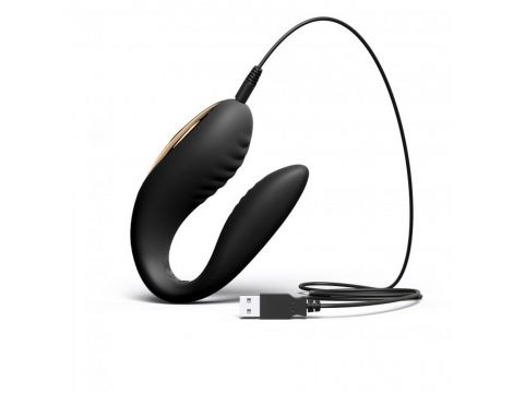 Wibrator Dorcel Perfect Lover dla par czarny silikonowy USB 8cm - 9