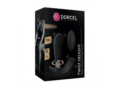 Masażer prostaty Twist Delight Dorcel z obrotem silikonowy USB - 14