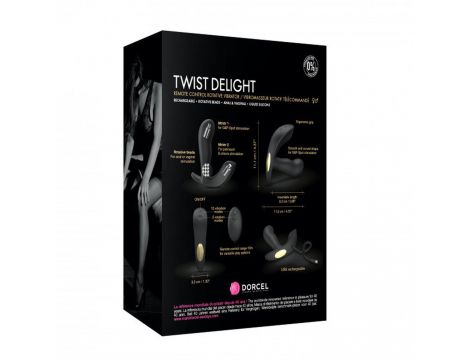Masażer prostaty Twist Delight Dorcel z obrotem silikonowy USB - 15