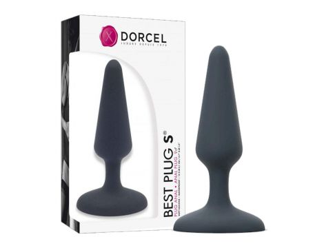 Korek analny smukły silikonowy Dorcel szary 12 cm