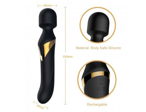 Dwustronny wibrator Dorcel Dual Orgasms Gold silikonowy USB 23,5 cm - 7