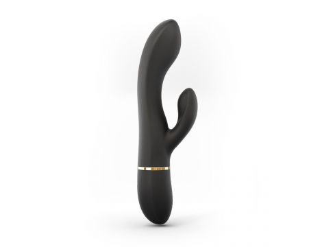 Wibrator króliczek Dorcel Glam Rabbit silikonowy czarny USB 21,8 cm