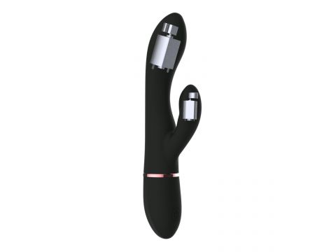 Wibrator króliczek Dorcel Glam Rabbit silikonowy czarny USB 21,8 cm - 4