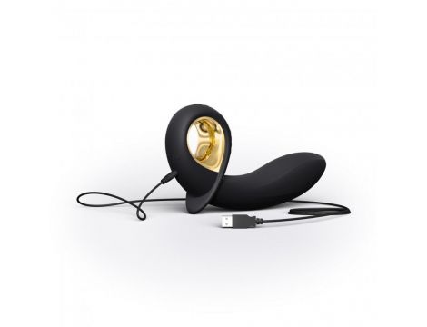 Wibrator analny Dorcel Deep Expand silikonowy czarny USB 16 cm - 7