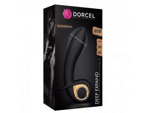 Wibrator analny Dorcel Deep Expand silikonowy czarny USB 16 cm - 8