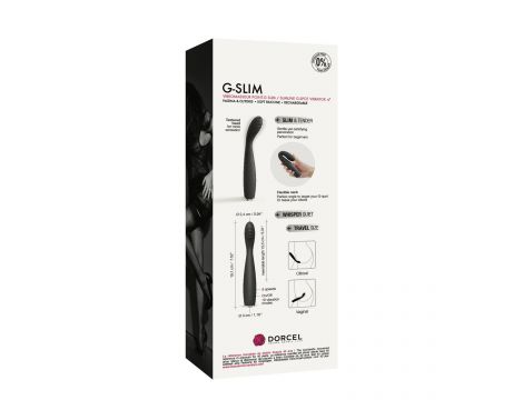 Wibrator punktu G smukły silikonowy GSLIM Dorcel 19 cm USB - 8