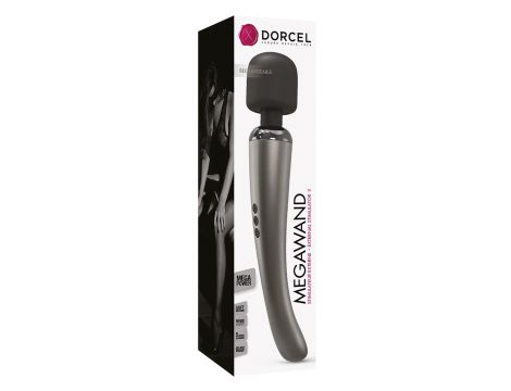 Wibrator Dorcel Megawand srebrny USB 29 cm