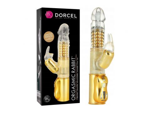 Wibrator króliczek Orgasmic Rabbit złoty Dorcel 25 cm
