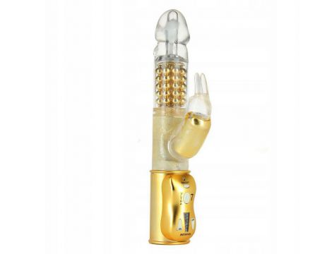 Wibrator króliczek Orgasmic Rabbit złoty Dorcel 25 cm - 2