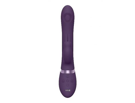Wibrator króliczek Vive Rini fioletowy silikonowy USB 22 cm - 5