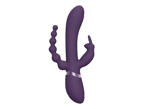 Wibrator króliczek Vive Rini fioletowy silikonowy USB 22 cm - 6