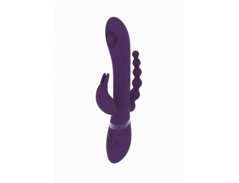 Wibrator króliczek Vive Rini fioletowy silikonowy USB 22 cm - 8
