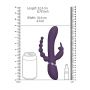 Wibrator króliczek Vive Rini fioletowy silikonowy USB 22 cm - 5
