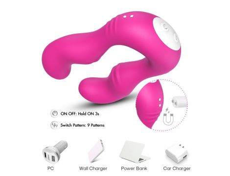 Stymulator łechtaczki Seraph Joy silikonowy różowy wodoodporny - 9