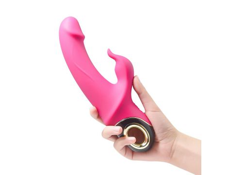 Wibrator króliczek silikonowy B-Series Joy Meteor różowy USB 23 cm - 8