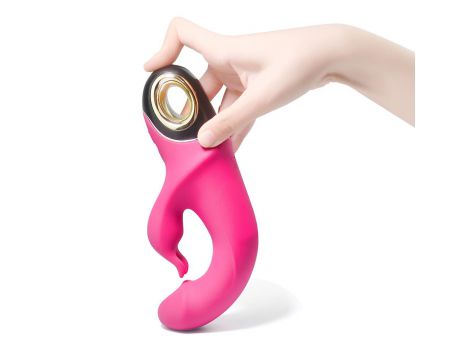 Wibrator króliczek silikonowy B-Series Joy Meteor różowy USB 23 cm - 9