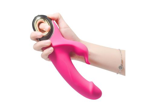 Wibrator króliczek silikonowy B-Series Joy Meteor różowy USB 23 cm - 7