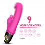 Wibrator króliczek silikonowy B-Series Joy Meteor różowy USB 23 cm - 3