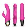 Wibrator króliczek silikonowy B-Series Joy Meteor różowy USB 23 cm - 14