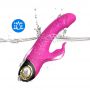 Wibrator króliczek silikonowy B-Series Joy Meteor różowy USB 23 cm - 6