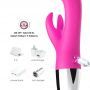 Wibrator króliczek silikonowy B-Series Joy różowy USB 20 cm - 4