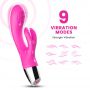 Wibrator króliczek silikonowy B-Series Joy różowy USB 20 cm - 9