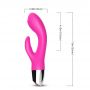 Wibrator króliczek silikonowy B-Series Joy różowy USB 20 cm - 10