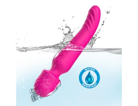 Silikonowy stymulator łechtaczki B Series Joy Mission różowy USB 9 trybów - 5