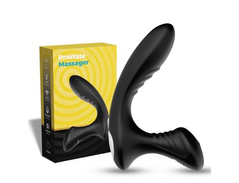 Masażer prostaty ergonomiczny silikonowy B Series Joy Storm czarny USB - 8