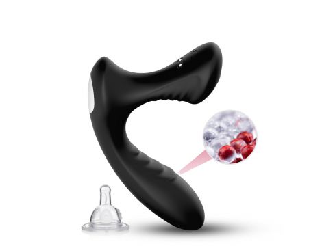 Masażer prostaty ergonomiczny silikonowy B Series Joy Storm czarny USB - 6