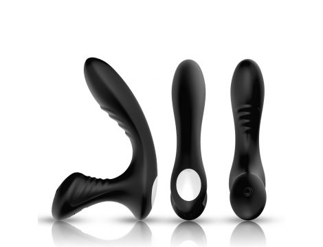 Masażer prostaty ergonomiczny silikonowy B Series Joy Storm czarny USB - 7