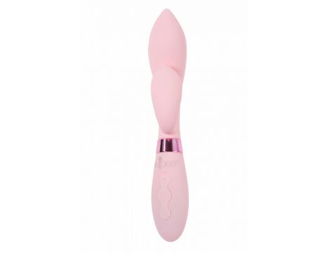 Wibrator króliczek silikonowy Indeep Juna różowy USB 21,5 cm