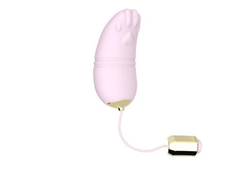 Jajeczko wibrujące Kitty silikonowe z pilotem jasnoróżowe USB