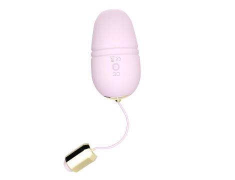 Jajeczko wibrujące Kitty silikonowe z pilotem jasnoróżowe USB - 5
