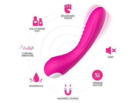 Wibrator punktu G Legend silikonowy różowy USB 18 cm - 6