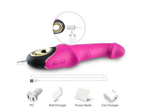 Wibrator punktu G silikonowy Joyblade różowy USB wodoodporny - 11