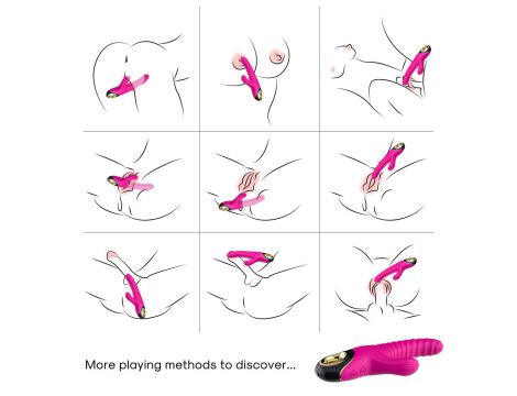 Wibrator punktu G Eternity silikonowy różowy USB wodoodporny - 5