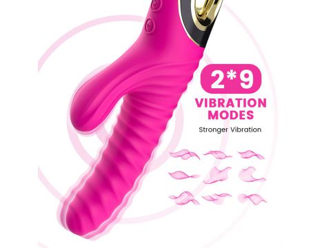 Wibrator punktu G Eternity silikonowy różowy USB wodoodporny