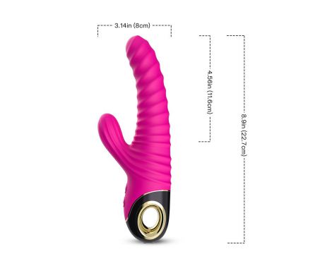 Wibrator punktu G Eternity silikonowy różowy USB wodoodporny - 9