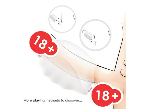 Wibrujący teksturowany masturbator męski Master biały USB - 5