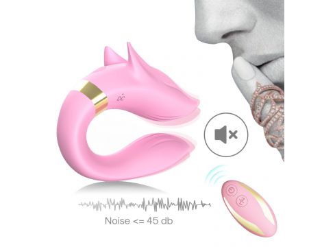 Stymulator łechtaczki Fox jasnoróżowy silikonowy USB B Series Joy - 6