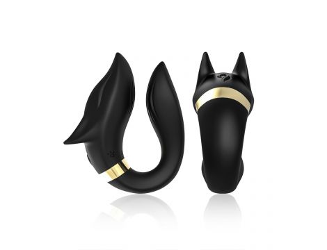 Stymulator łechtaczki Fox silikonowy czarny USB wodoodporny - 5